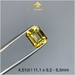 Viên Citrin vàng tự nhiên dáng Emerald 4,51ct – IRCT02 238451