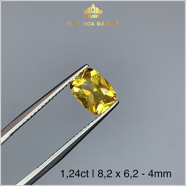 Viên Citrine vàng đậm tự nhiên 1,24ct IRCT07 - 238124 hình ảnh 3