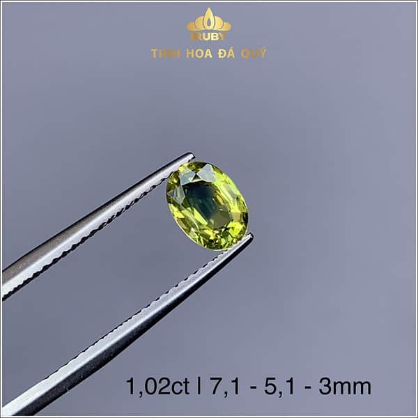 Viên Sapphire xanh lá tự nhiên 1,02ct - IRSP 238102 hình ảnh 3