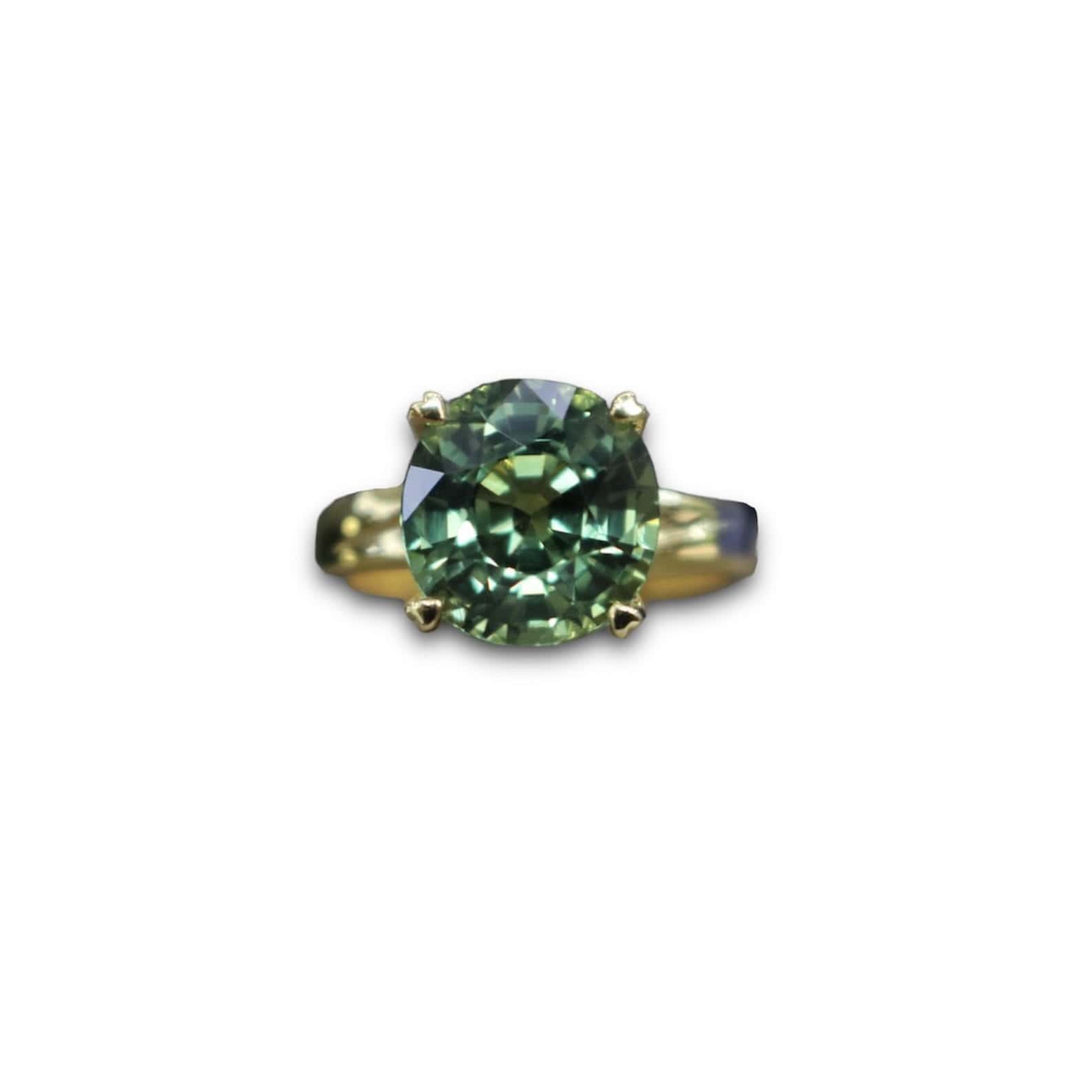 Nhẫn nữ Sapphire xanh lục tự nhiên 5,83ct - IRSP 238583