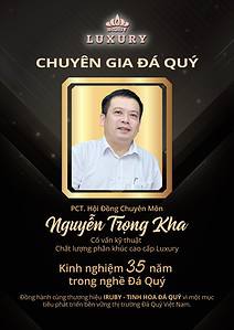 Chuyên gia đá quý Nguyễn Trọng Kha cố vấn kỹ thuật cấp cao