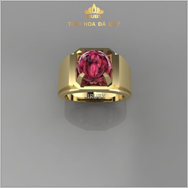 Mẫu 3D nhẫn nam Ruby doanh nhân - IR23907 hình ảnh 2