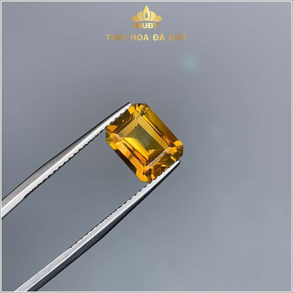 Viên Citrin Emerald vàng đậm tự nhiên 2,67ct IRCT09 - 239267 hình ảnh 4