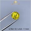 Viên Sapphire vàng lửa rực 4,76ct IRYS130 - 239476 hình ảnh