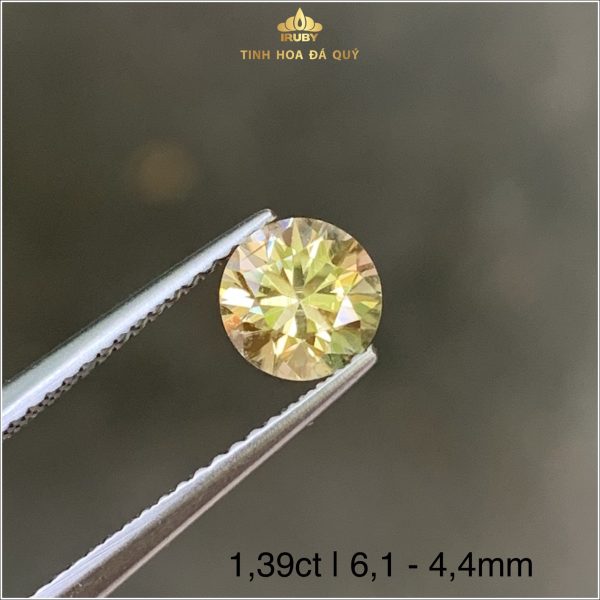 Viên Zircon vàng đẹp long lanh như Kim Cương 1,39ct IRZC11 - 239139 hình ảnh 3