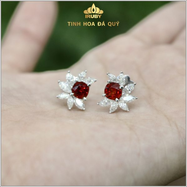 Đôi hoa tai Spinel cánh thiên thần IRSI161 - 239198 hình ảnh 2