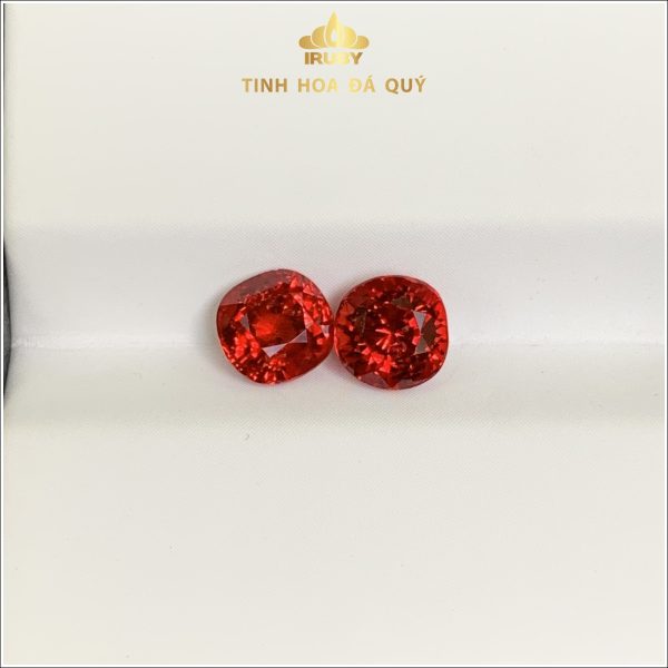 Đôi hoa tai Spinel đỏ rực lửa 1,98ct IRSI61 - 239198 hình ảnh