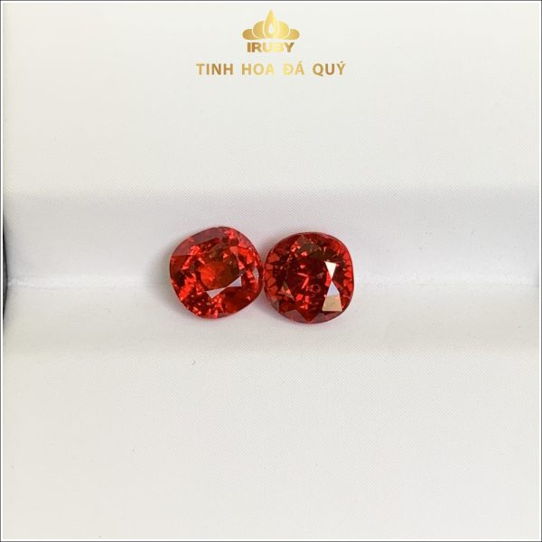 Đôi hoa tai Spinel đỏ rực lửa 1,98ct IRSI61 - 239198 hình ảnh 2