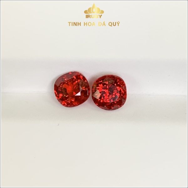 Đôi hoa tai Spinel đỏ rực lửa 1,98ct IRSI61 - 239198 hình ảnh 3