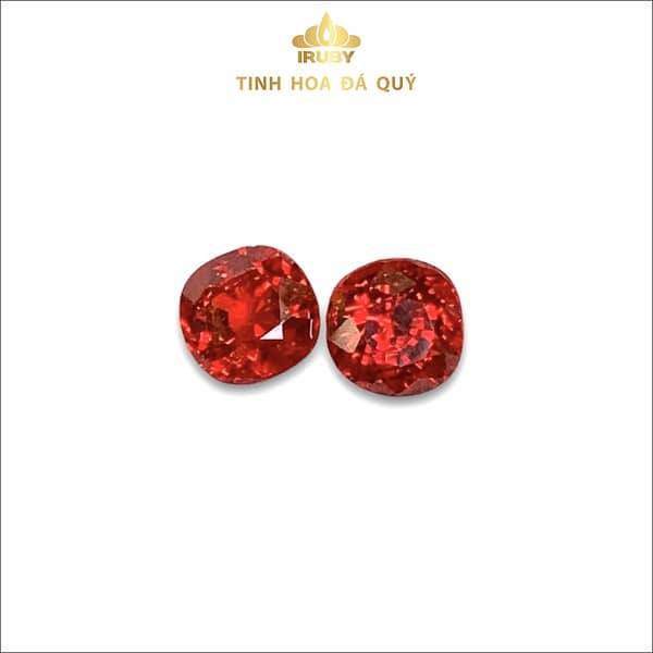 Đôi hoa tai Spinel đỏ rực lửa 1,98ct IRSI61 - 239198 hình ảnh 4