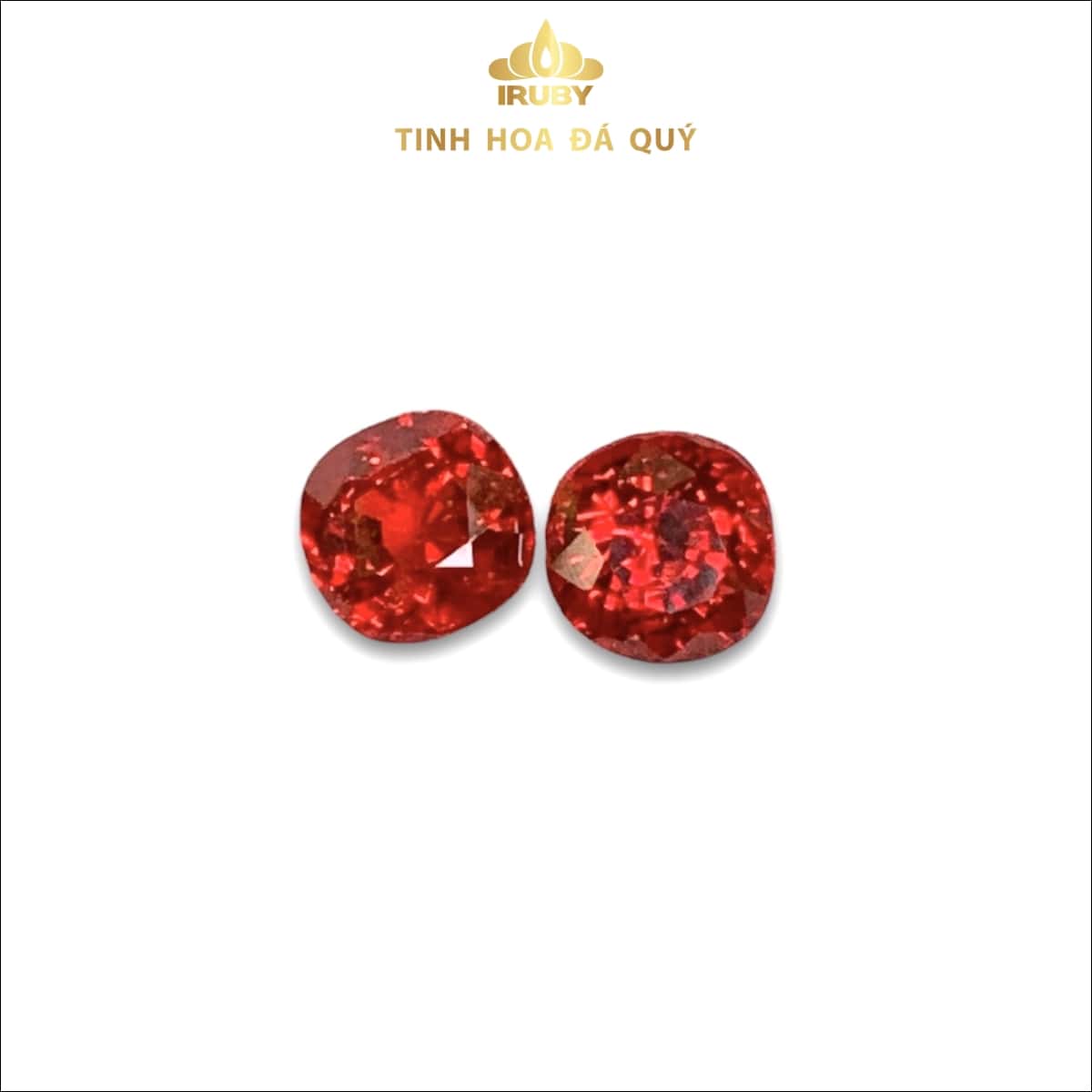 Đôi đá Spinel đỏ rực lửa 1,98ct - IRSI61 239198