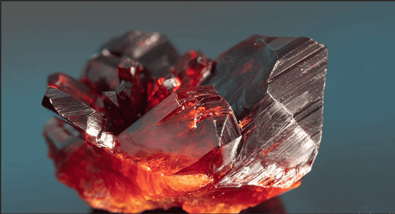 Garnet tiếp xúc với Magma Axit và Carbonat theo nhiệt độ cao, từ đó tạo nên kiểu dáng và màu sắc đặc trưng của đá