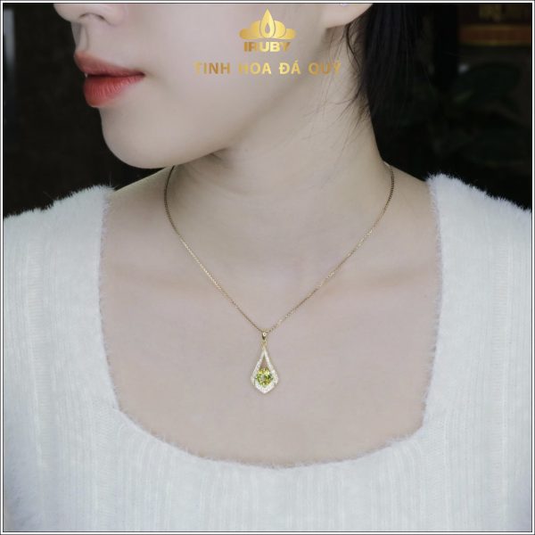 Mặt dây Sapphire vàng giọt nước - IRSP 2310281 hình ảnh 4