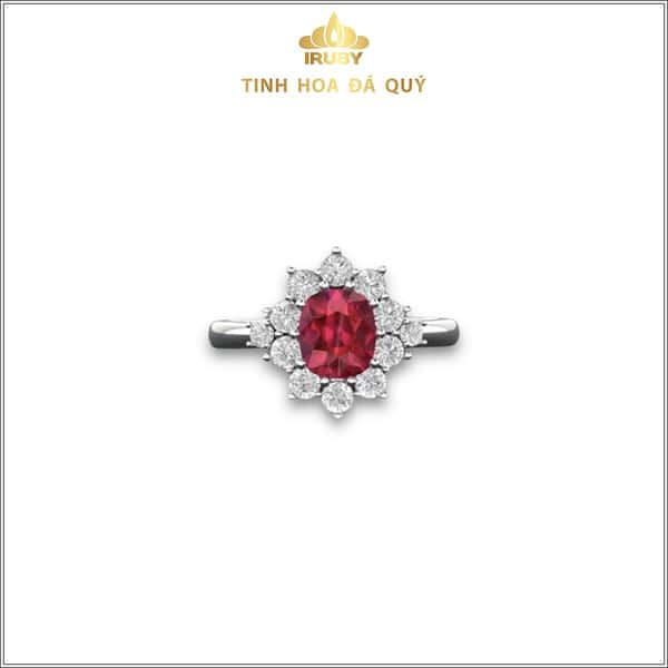 Mẫu 3D nhẫn nữ đá chủ Ruby facet 2,12ct - IR231018 hình ảnh