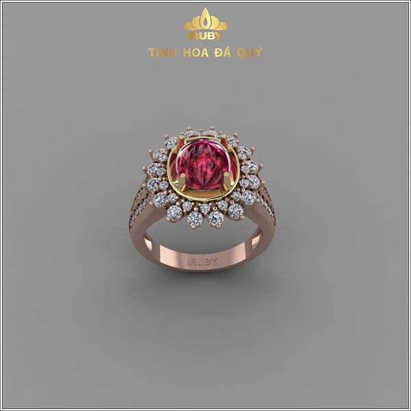 Mẫu 3D nhẫn nữ ruby sao tự nhiên - IRRB 2310343 hình ảnh 4