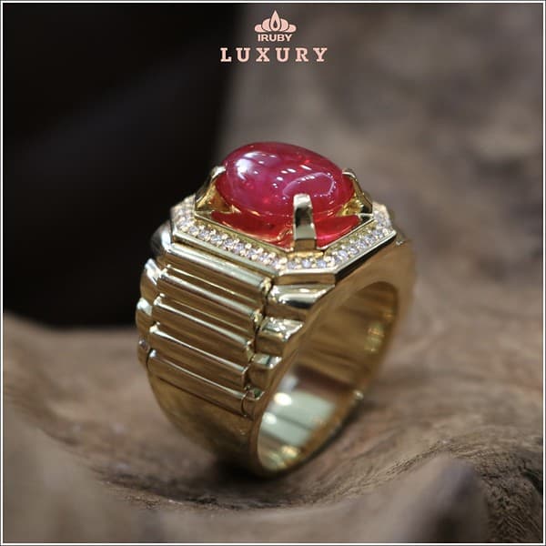 Mẫu nhẫn nam Ruby Rolex 6,83ct hình ảnh