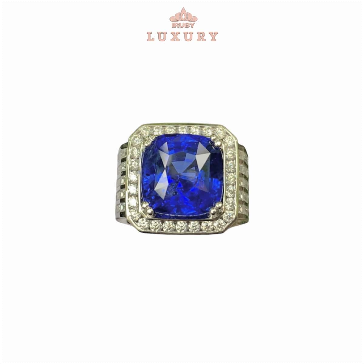 Nhẫn nam Luxury Royal Blue Sapphire phong cách giới thượng lưu - IRSP 239107