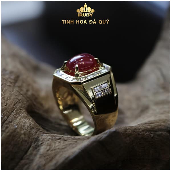 Nhẫn nam Ruby mẫu Chủ Tịch 4,96ct – IRRB 237496 hình ảnh 2 -1