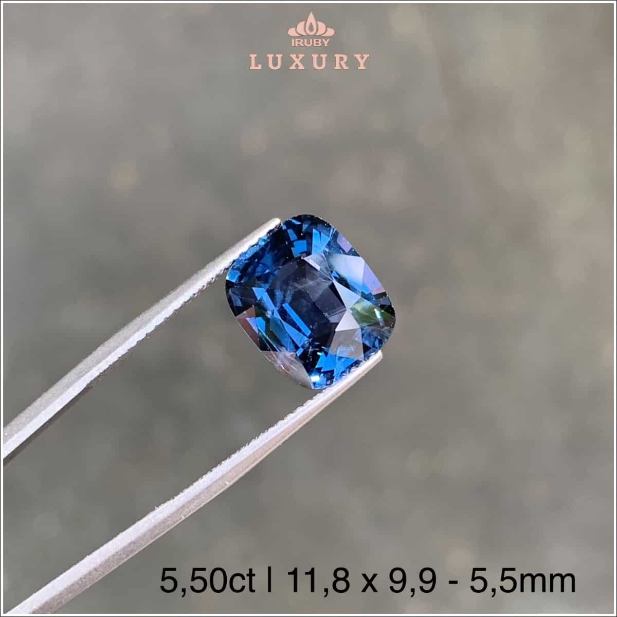 Viên Spinel xanh blue sắc cobalt VIP 5,50ct – IRSI57 2310550