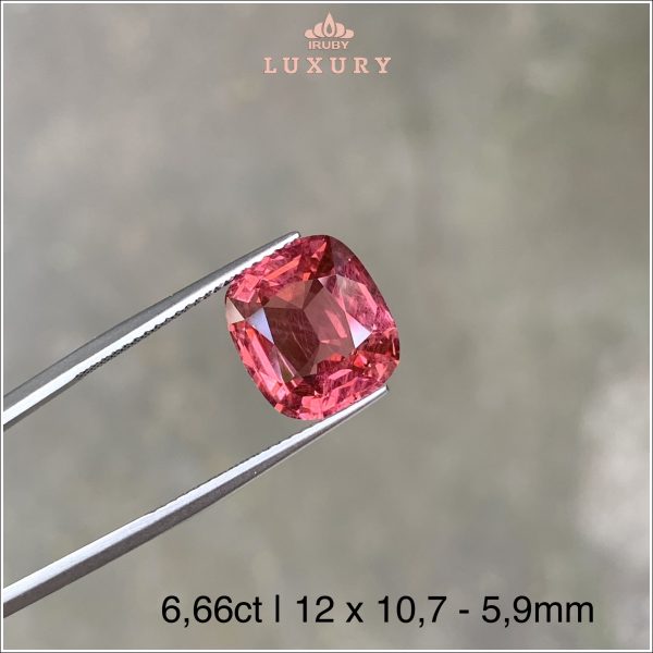 Viên Spinel hồng đỗ tự nhiên 100% 6,66ct IRSI59 - 2310666 hình ảnh 3