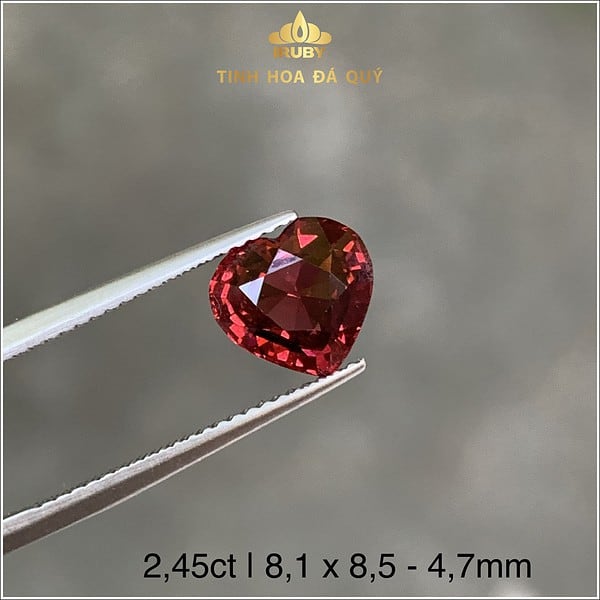 Viên Garnet trái tim đỏ thuần tự nhiên 2,45ct IRGN 239245 hình ảnh 3