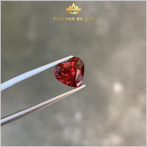 Viên Granet trái tim tự nhiên 100% 2,96ct - IRGN 239296 hình ảnh 2