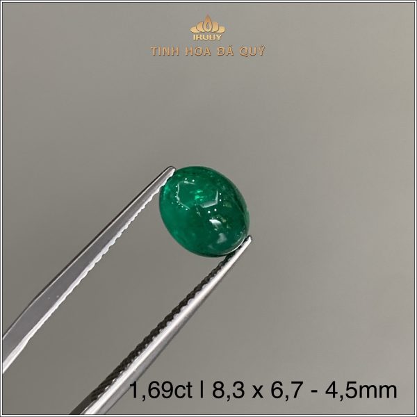 Viên Ngọc Lục Bảo Oval Cabochon 1,69ct - IREM25 239169 hình ảnh 2