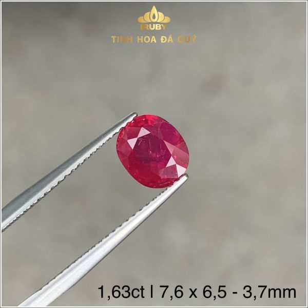 Viên Ruby facet đỏ huyết Lục Yên1,63ct IRRC145 - 239163 hình ảnh 3