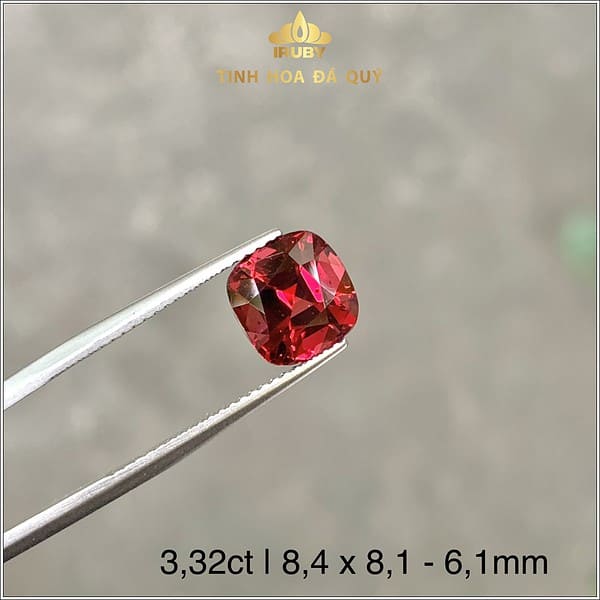 Viên đá Garnet màu đỏ đẹp 3,32ct IRGN89 - 2310332 hình ảnh 2