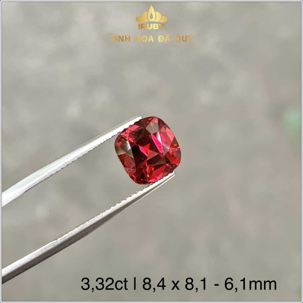 Viên đá Garnet màu đỏ đẹp 3,32ct IRGN89 – 2310332