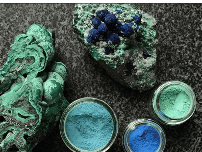 Màu xanh của đá Malachite hợp với mệnh Mộc và Hỏa
