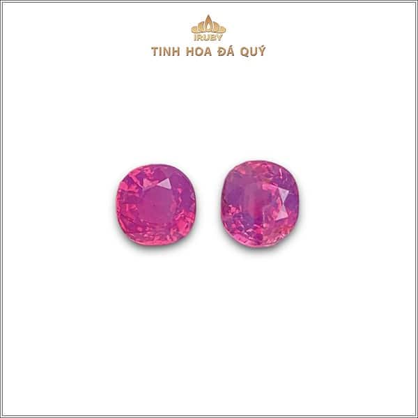 Đôi Ruby facet đỏ hồng Lục Yên 0,83ct - IRRF169 2311083 hình ảnh