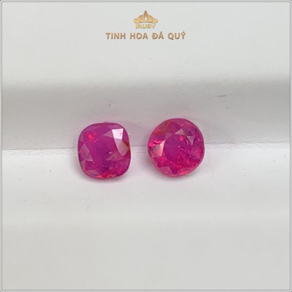 Đôi Ruby facet đỏ hồng Lục Yên 0,97ct - IRRF167 2311097 hình ảnh 1