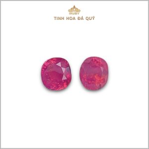 Đôi Ruby facet đỏ hồng Lục Yên 1,08ct - IRRF170 2311108 hình ảnh