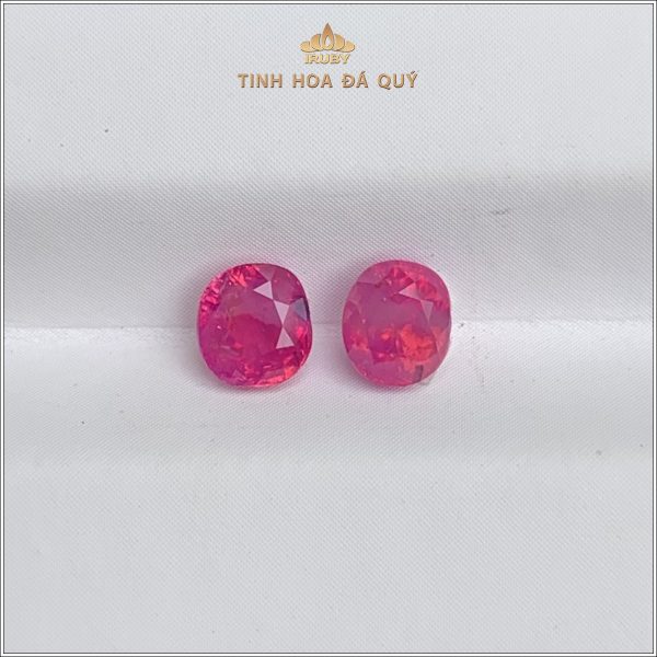 Đôi Ruby facet đỏ hồng Lục Yên 1,08ct - IRRF170 2311108 hình ảnh 1