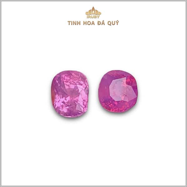 Đôi Ruby facet đỏ hồng Lục Yên 1,34ct - IRRF171 2311134 hình ảnh