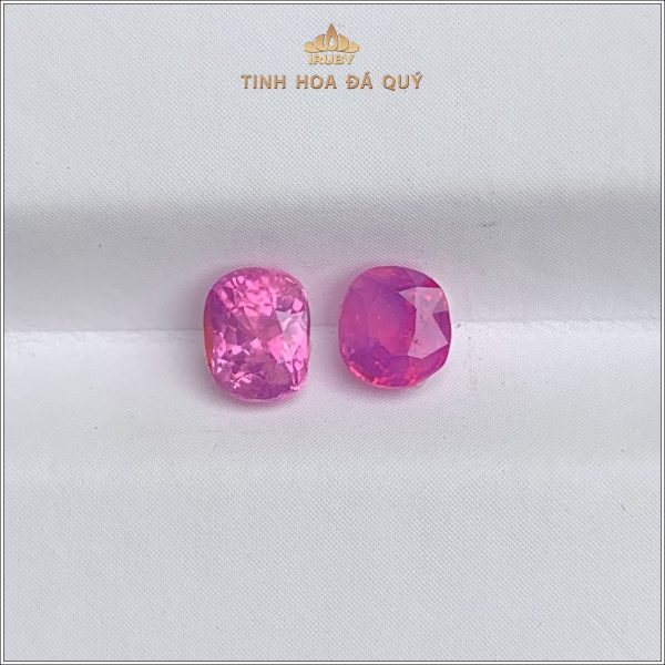 Đôi Ruby facet đỏ hồng Lục Yên 1,34ct - IRRF171 2311134 hình ảnh 2