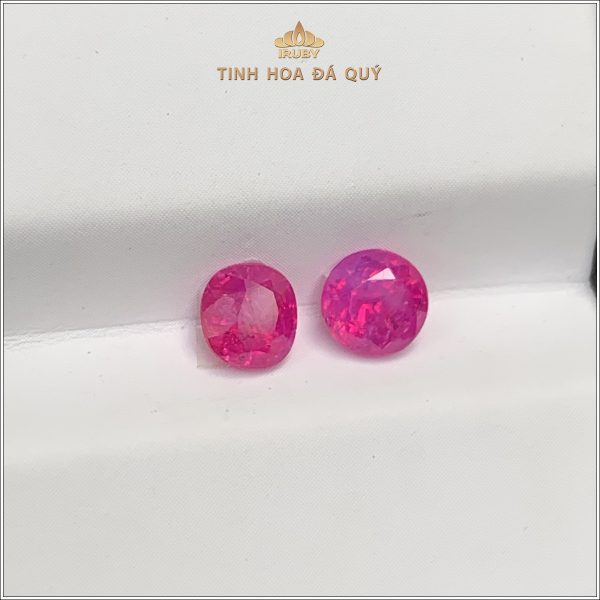 Đôi Ruby facet đỏ hồng Lục Yên 1,40ct - IRRF164 2311140 hình ảnh 1