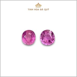 Đôi Ruby facet đỏ hồng Lục Yên 1,50ct - IRRF163 2311150 hình ảnh