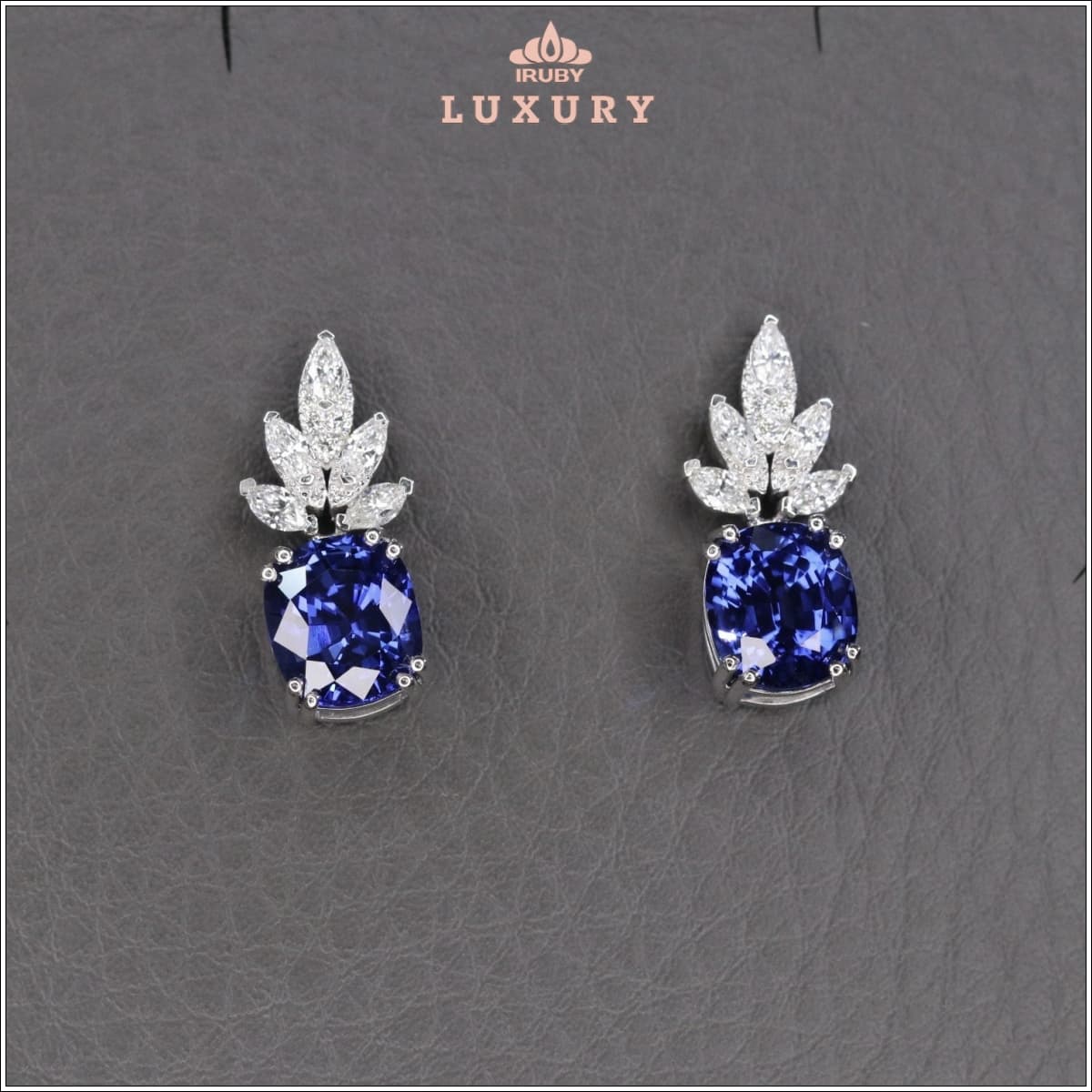 Đôi bông tai Sapphire xanh lam hoàng gia VIP – IRSP 2311900