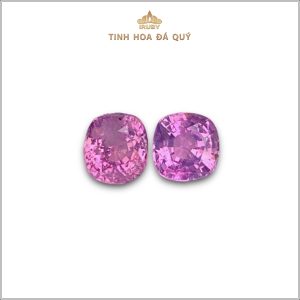 Đôi pink Sapphire facet Lục Yên 1,36ct - IRSP143 2311136 hình ảnh