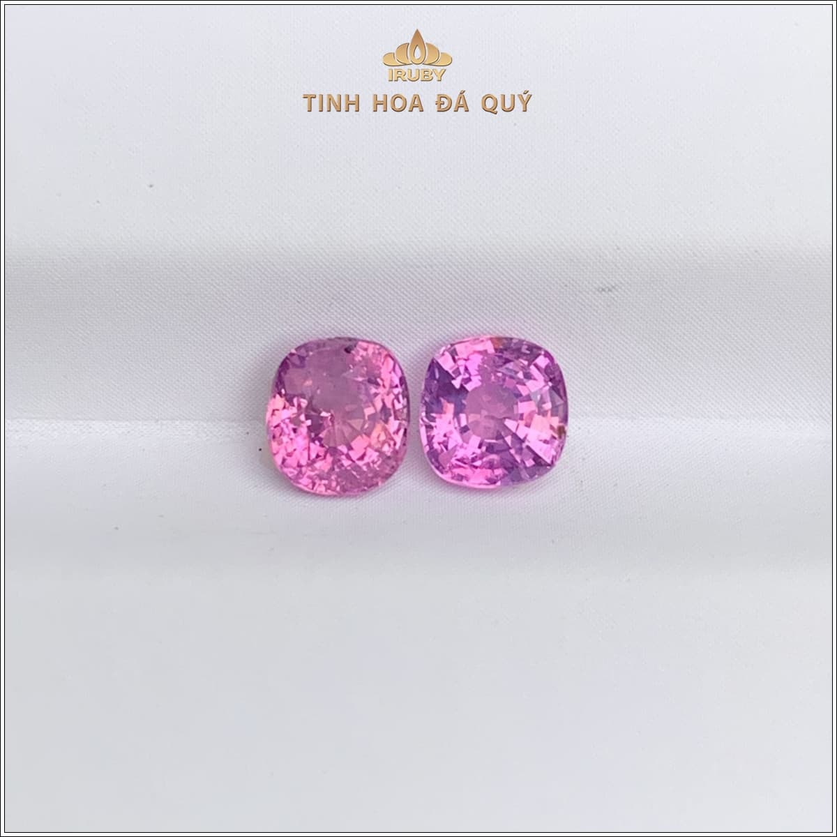 Đôi pink Sapphire facet Lục Yên 1,36ct - IRSP143 2311136 hình ảnh 1