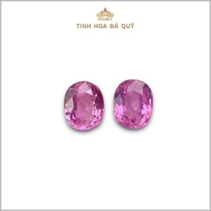 Đôi pink Sapphire facet hồng Lục Yên 1,05ct - IRSP141 2311105 hình ảnh