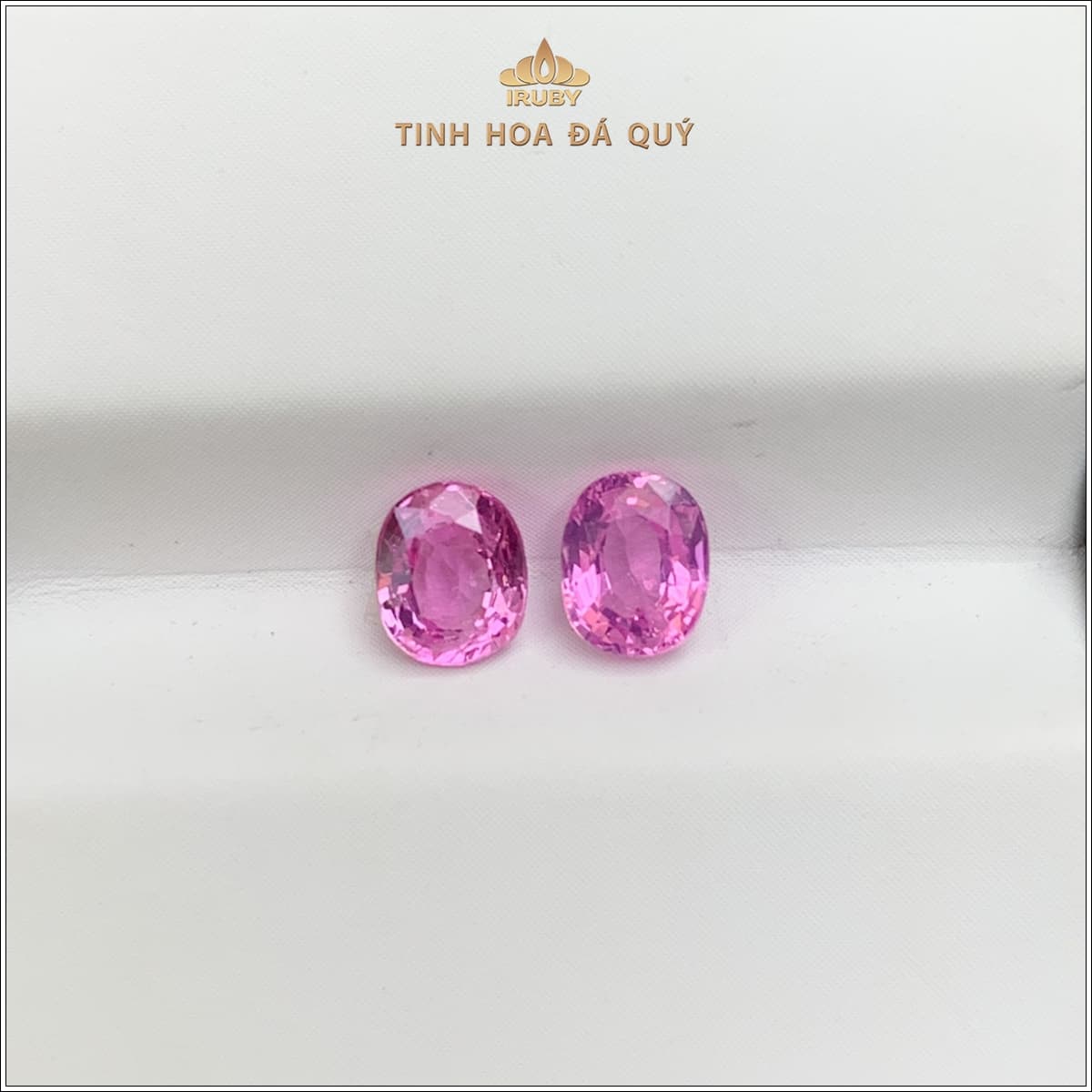 Đôi pink Sapphire facet hồng Lục Yên 1,05ct - IRSP141 2311105 hình ảnh 1