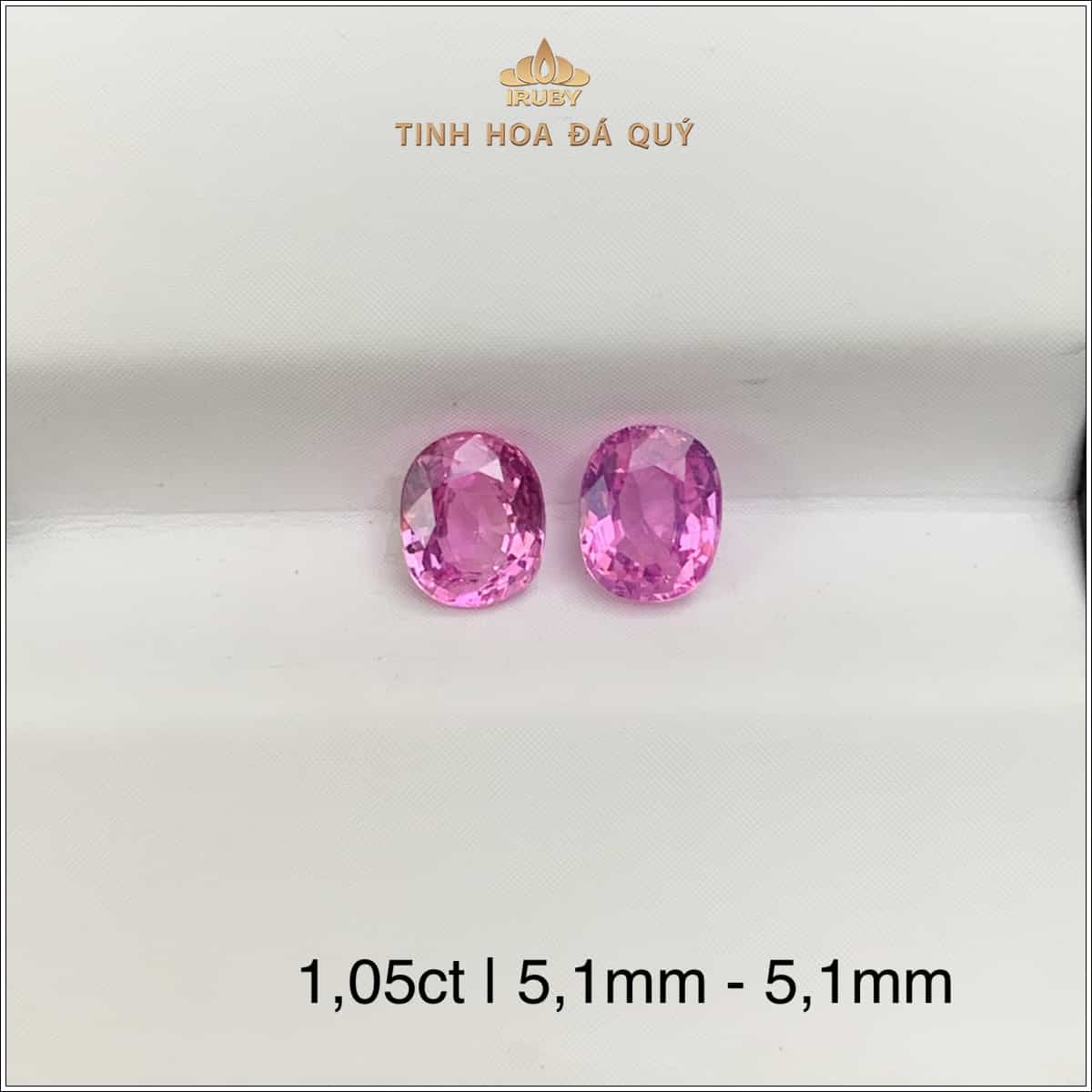 Đôi pink Sapphire facet hồng Lục Yên 1,05ct - IRSP141 2311105 hình ảnh 4