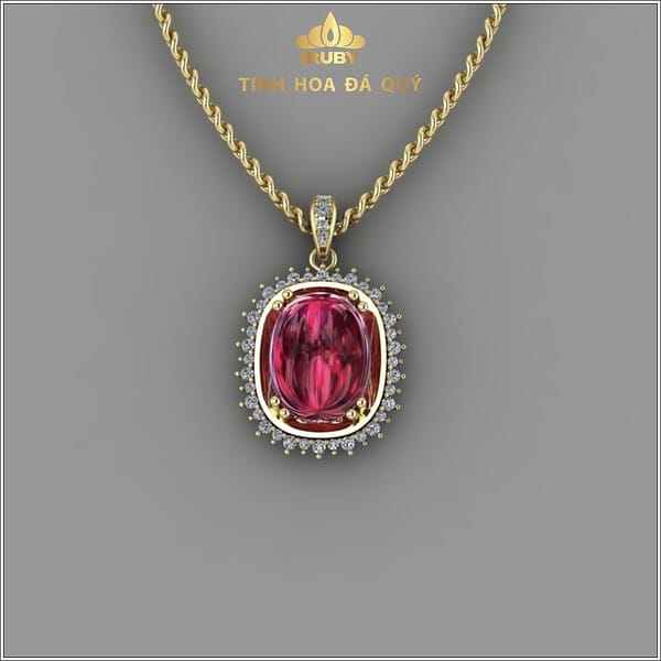 Mẫu 3D mặt dây chuyền Ruby - IRRB 2311795 hình ảnh 1