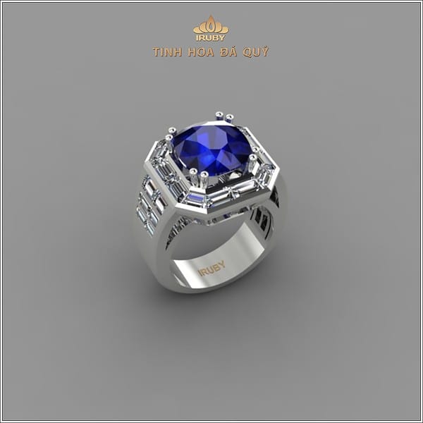 Mẫu 3D nhẫn Sapphire Hoàng Gia - IRSP 2311476 hình ảnh 3