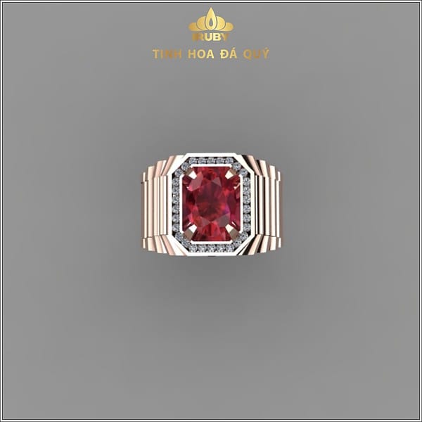 Mẫu 3D nhẫn nam Garnet mẫu chủ tịch - IRGN 2311323 hình ảnh 1