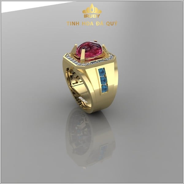 Mẫu 3D nhẫn nam Ruby doanh nhân - IRRB 2311438 hình ảnh 3