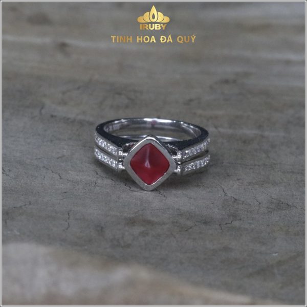 Nhẫn nam tinh thể Spinel tự nhiên 100% - IRSI 2311686 hình ảnh 1